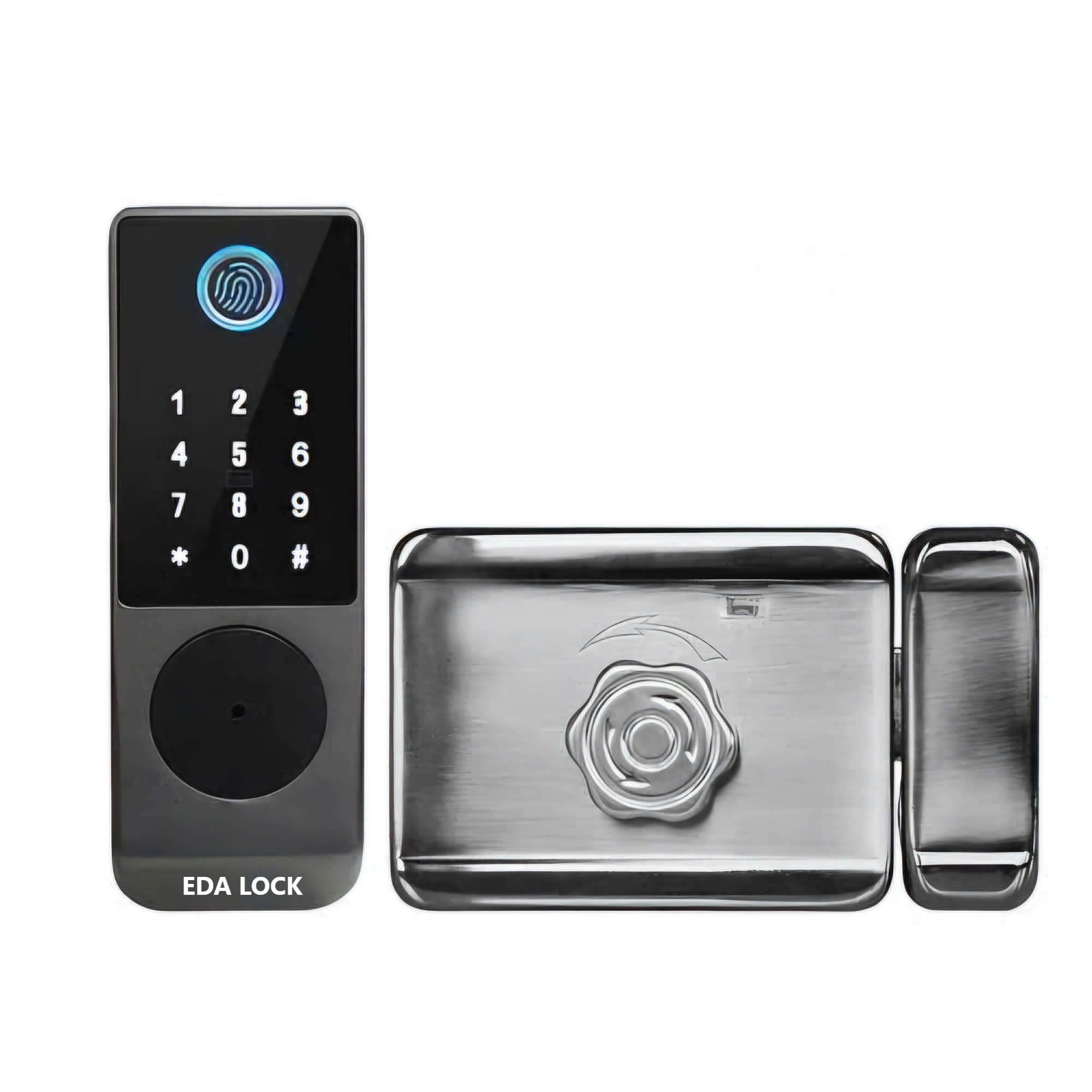 Khóa vân tay cổng sắt ngoài trời Eda Lock K7