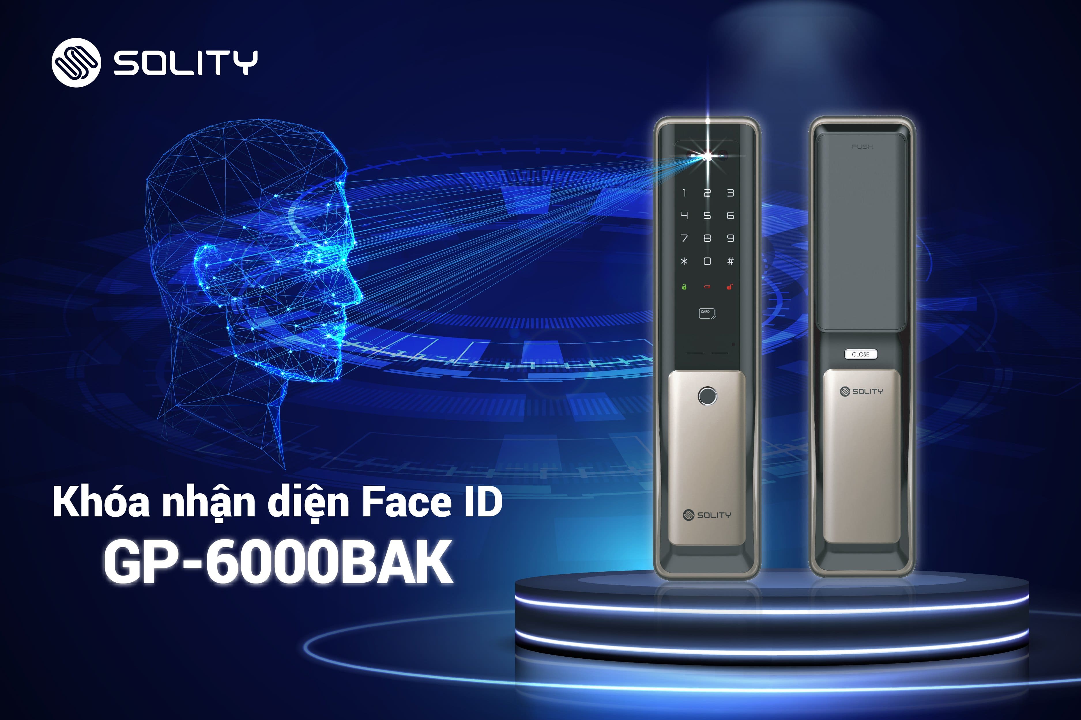 Bí mật bên trong khóa cửa FACE ID Solity GP-6000BAK hàng trăm lượt mua mỗi ngày